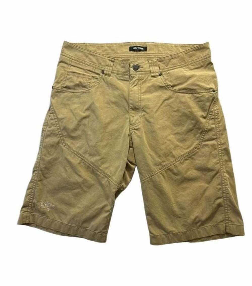 Arc'teryx Men's Tan Brown Technical Outdoor Hiking Cargo Shorts Size 32